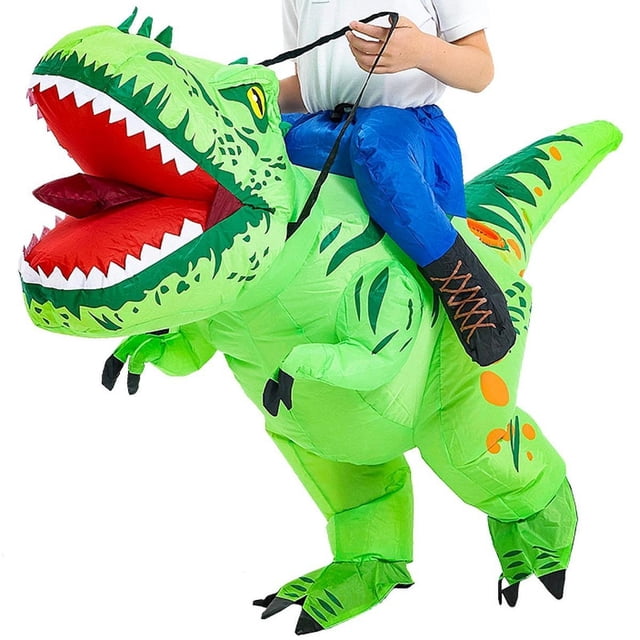 Disfraz inflable de dinosaurio Yinane para cumpleaños 120 a 140 cm