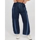 thumbnail image 5 of Pantalones Deportivos Holgados de Pierna para Mujer, Informales, con Cordón Ajustable y Cintura Elástica, en Colores Contrastantes, Estilo Y2K. Azul Oscuro XXL, 5 of 8