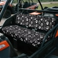 thumbnail image 3 of Uorisanigo UTV Front Bench Seat Cover Universal Fit for Kawasaki Mule 3000 3010 3020 4000 4010 2001-2023 2025, Dustproof Cute Dog Paws Print Padded Protector Replacement UTV Accessories, 3 of 7