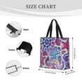 thumbnail image 4 of Naloa Cute Nautical Tote Bag for Women, Foldable Tote Bag With Zipper, Large Shoulder Bag, Top Handle Handbag for Travel, Work, Shopping, 4 of 9