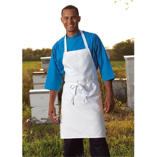 Threads 30002500 30W x 34L Bib Apron in White