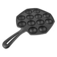 thumbnail image 3 of NISHUNA 1pc Takoyaki Baking Pan Durable Takoyaki Mold Quail Egg Baking Tray (Black), 3 of 6