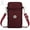 Wine Red, variant on Gustave Nylon Crossbody Cell Phone Bag for Women, Mini Shoulder Handbag Wallet Card Hold Purse Adjustable Armband Phone Bag for iPhone 12 11 Pro Max XR XS X Galaxy Huawei, Pink