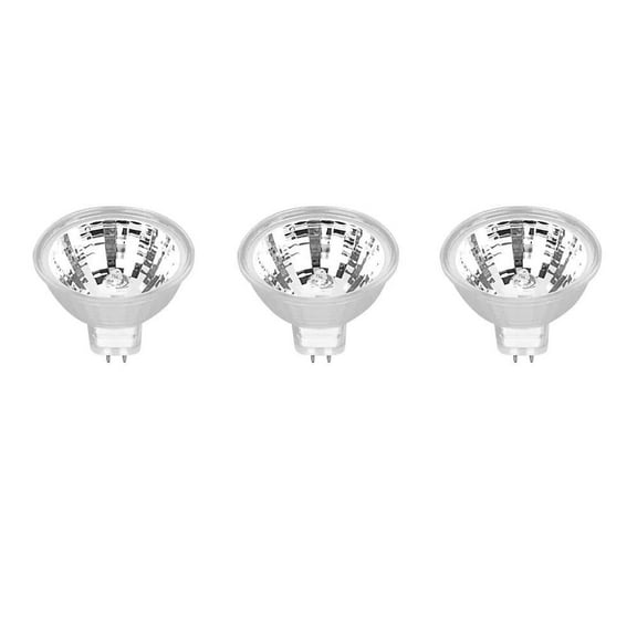 50-Watt MR16 GU5.3 Bi-Pin Dimmable 12-Volt Halogen Light Bulb, Bright White (3-Pack)