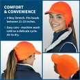 thumbnail image 6 of TrailHeads Fleece Ponytail Hat with Drop Down Ear Warmer | The Trailblazer Adventure Hat for Women - hunter orange, 6 of 6