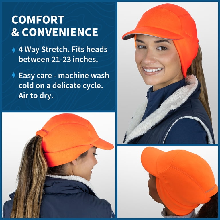 TrailHeads Fleece Ponytail Hat with Drop Down Ear Warmer  display picture 3