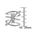 thumbnail image 3 of Diamond Crossover Fashion Cocktail Ring 1/5 Carat (Ctw H-I I2-I3) in Sterling Silver, 3 of 4