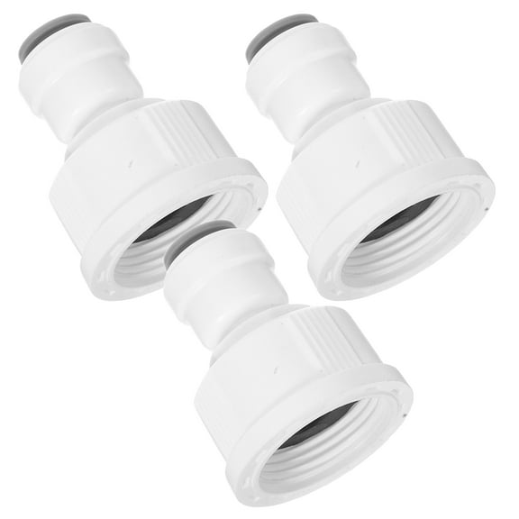Quick Connect Hose Fittings for Home White Plastic and LeakFree 3/4" to 3/8"