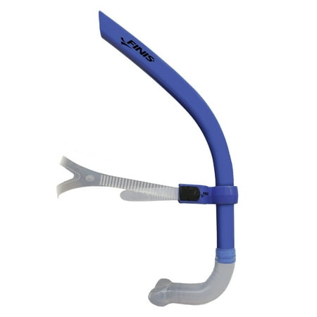 FINIS Glide Center-Mount Snorkel - Snorkeling Gear for Adults - Adjustable Swim Snorkel for Lap Swimming - Swim Gear for Pool and Swimming Accessories - Ocean Blue