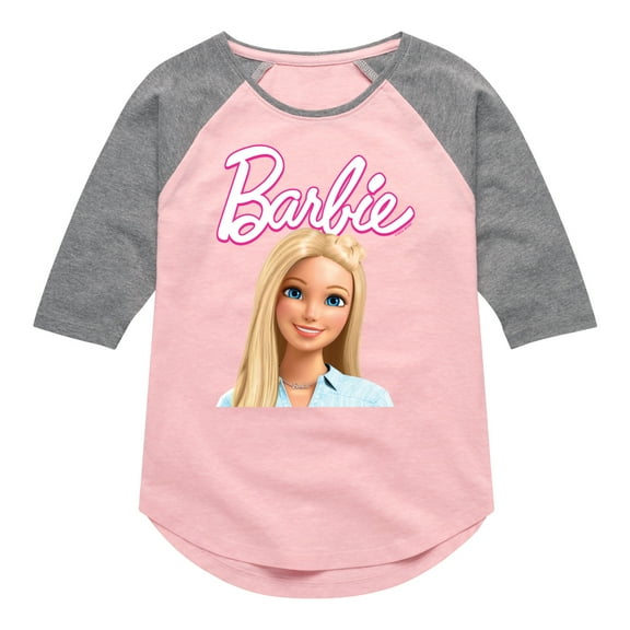 Barbie - Original Barbie - Doll - Toddler And Youth Girls Raglan Graphic T-Shirt