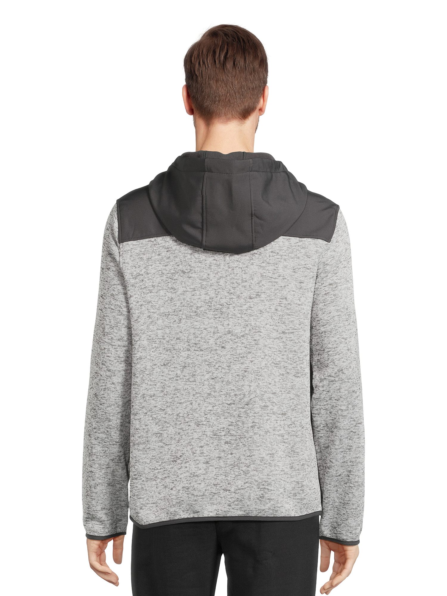 Reebok Men’s Hooded Sweater Fleece Jacket, Sizes M-2XL - image 3 of 5