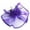 Purple, variant on Fgnfyis Elegant Women's Tea Party Headband with Wedding Flower Mesh Feathers Hair Clip Accessory Blue One Size