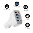 thumbnail image 4 of Cargador de coche USB C, 4 puertos 12 V-24 V tipo C PD y QC de carga rápida encendedor de cigarrillos de coche USB cargadores automotrices para Samsung Galaxy A02S M12/iPhone 12/Xiaomi Redmi 9C Note 1 Afortunado Sencillez, 4 of 5
