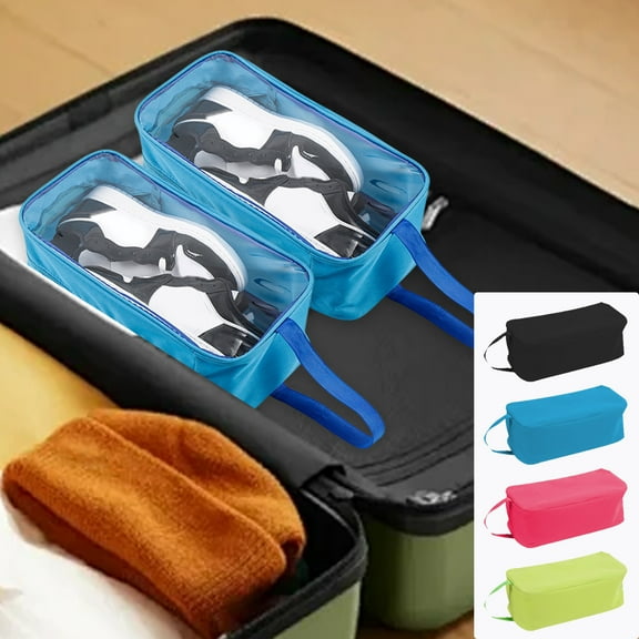 Transparent Shoe Bag, Washable Storage Bag, Sturdy Reusable Organizer, Durable for Travel   Moving, Clear Design, for Men and Women, Shoe Storage Solution, Portable Travel Case, Travel Aestivo
