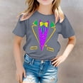thumbnail image 2 of JTieacloth T-Shirt Décontracté à Manches Courtes et Col Rond Imprimé pour Filles, Tailles 6-7 Ans, 2 of 5