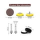 thumbnail image 3 of Sanding Discs Pad Kit, 2in Die Grinder Sanding Disc Sander Attachment For Drill Sanding Attachment, 3 of 4