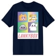 thumbnail image 5 of LankyBox Character Charms Crew Neck Short Sleeve Navy Women's T-shirt-3XL, 5 of 7