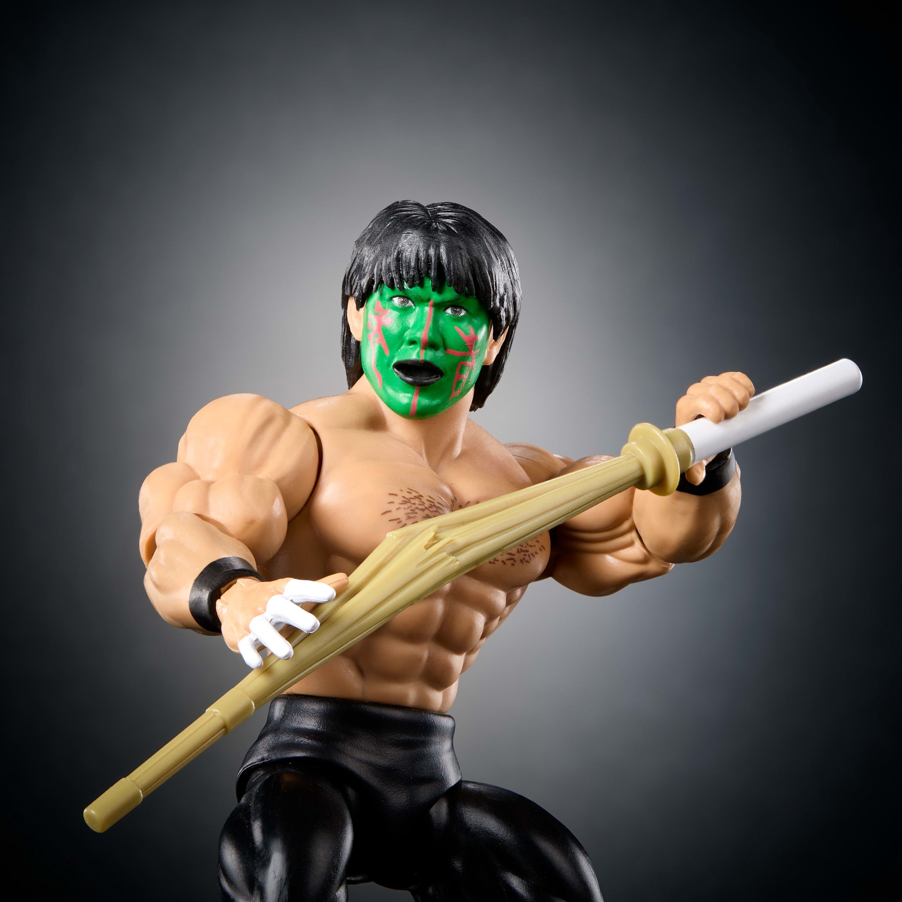 WWE Superstars The Great Muta Action Figure & Accessories, Series 14 Retro 6-inch Collectible Set