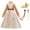 Dress + Accessories, variant on Girls Anna Dress Long Princess Cosplay Costume Party Outfit