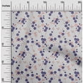 thumbnail image 2 of oneOone Viscose Jersey Medium Blue Fabric Floral Retro Diy Clothing Quilting Fabric Print Fabric By Yard 60 Inch Wide, 2 of 5