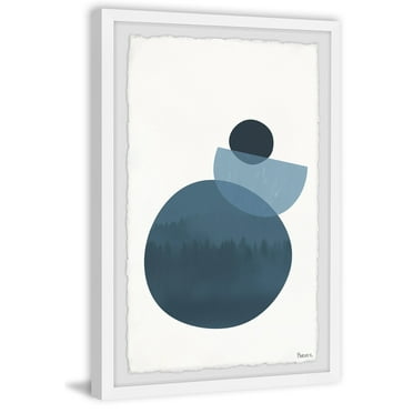 Parvez Taj Midnight Circle Forest Framed Wall Art