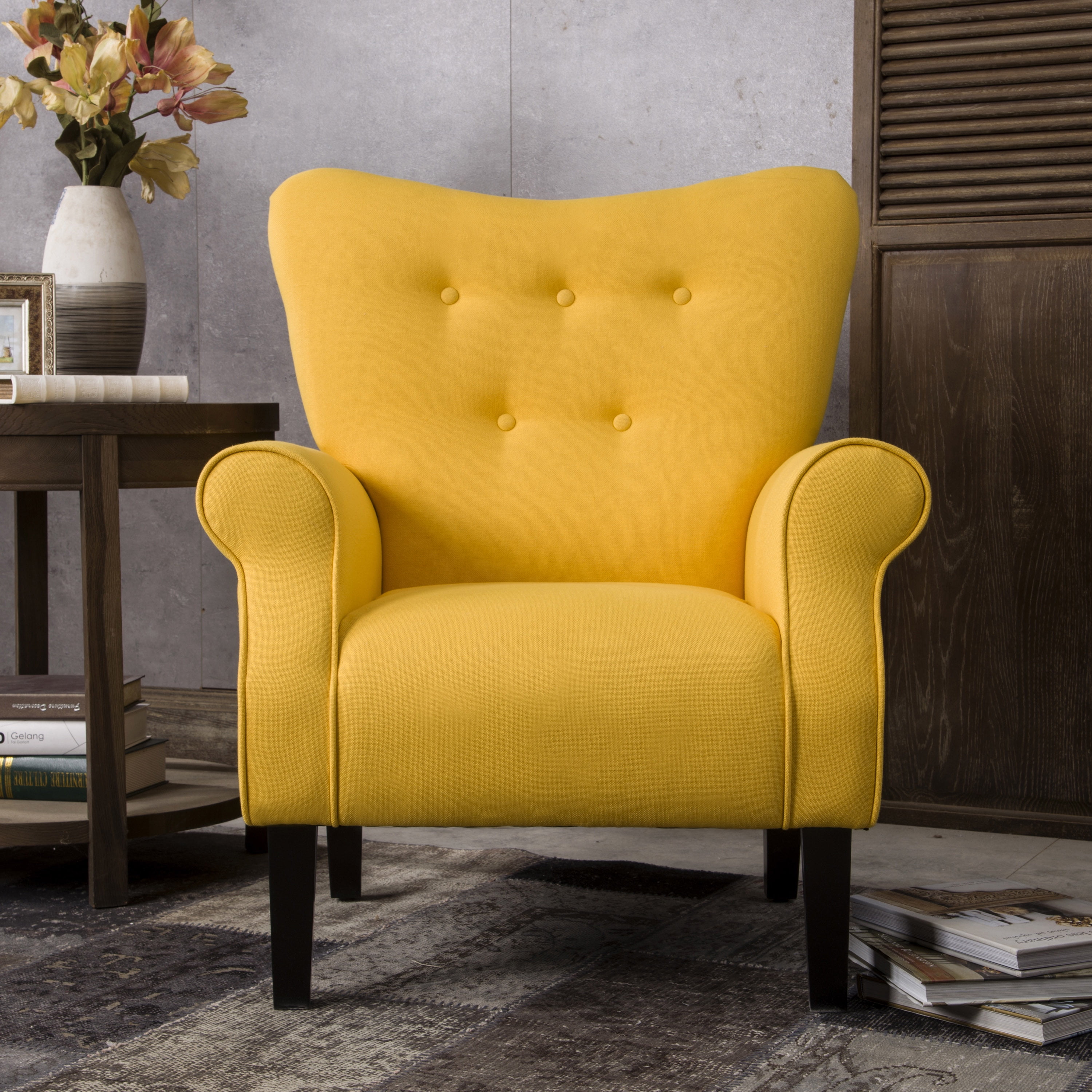 Roll Arm Sofa for Living Room, 4 Colors