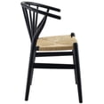 thumbnail image 6 of Modway Flourish 18.5" Wood and Rope Dining Side Chair in Black, 6 of 6