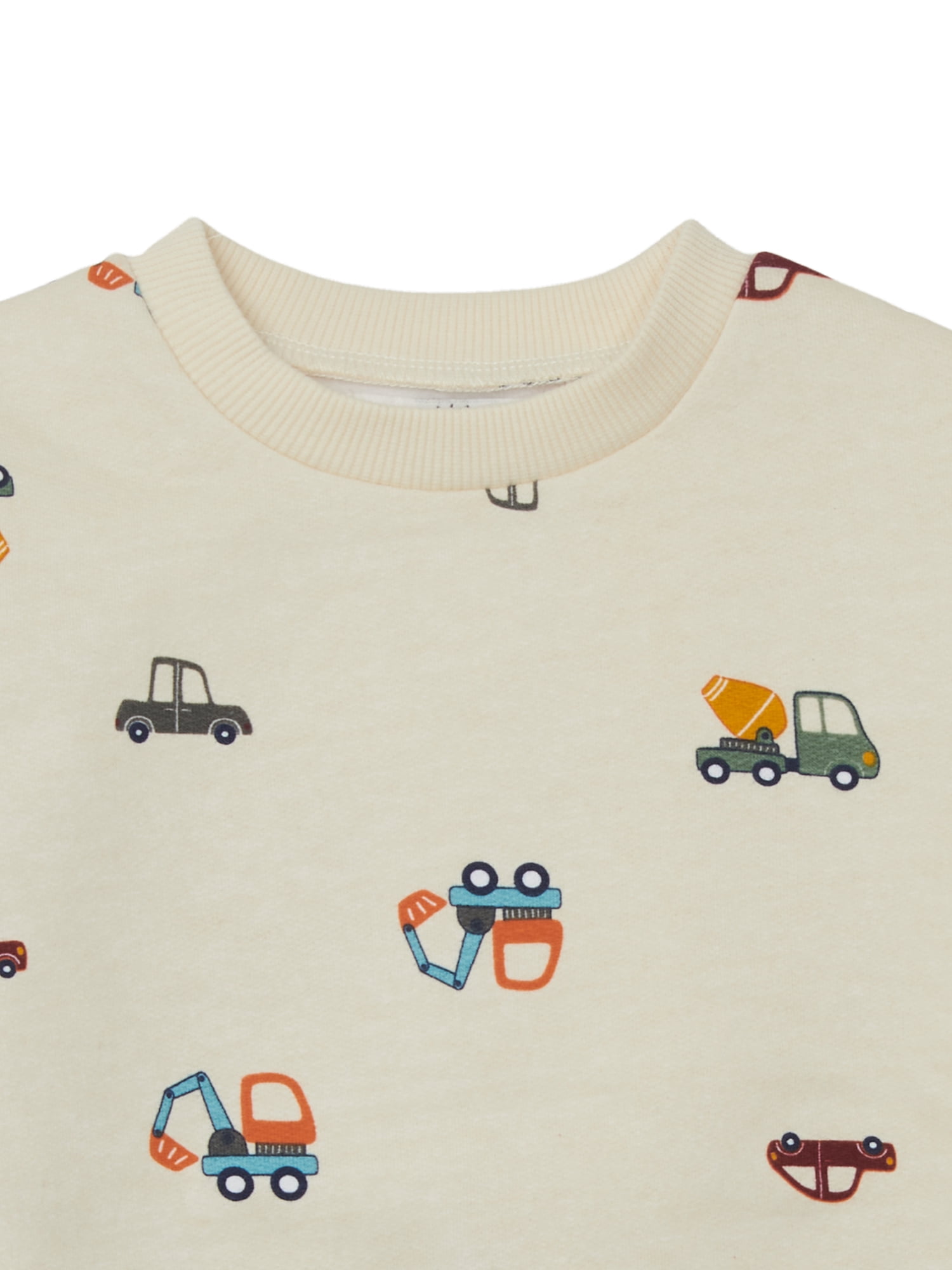Wonderluxe Baby Boys' Long Sleeve Fleece Sweatshirt and Jogger, 3-Piece Set, Sizes 0-3M-24M