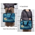 thumbnail image 6 of 16" Laptop Briefcase, Detachable Anti-Slip Shoulder Strap, Multi-Compartment Work Travel Bag The Greenish-blue Dragon, 6 of 8