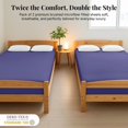 thumbnail image 5 of Lux Decor 2-Pack Queen Fitted Sheets Only - 16" Deep Pocket, Brushed Microfiber Bottom Sheets, 360° Elastic Fit, Wrinkle & Fade Resistant - Navy Blue, 5 of 9