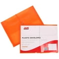 thumbnail image 2 of JAM Paper Plastic Elastic Envelopes, 9.8x13x2.6, Orange, 2 5/8 Expansion, 12/Pack, 2 of 4