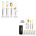 thumbnail image 2 of Juego De 24 Piezas De Cuchillo, Tenedor Y Cuchara Black/gold, 2 of 4