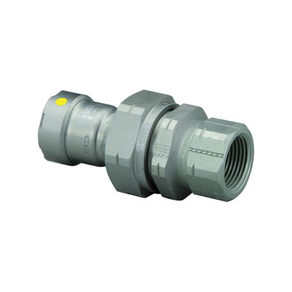 1 in. Steel Union MegaPressG, P x FPT Fitting, Black