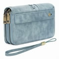 thumbnail image 3 of FALAN MULE Wallet for Women RFID Blocking Leather Large Capacity Zip Around Ladies Card Holdr Phone Purse Wristlet, 3 of 8