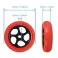 thumbnail image 2 of Porotmotor Motorcycle Front Rear Stand Wheels Replacement 4PC Tyres in Red, 2 of 8