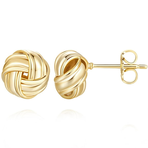 Pendientes Kelli Myers chapados en oro de 14 quilates para mujer