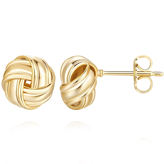 Pendientes Kelli Myers chapados en oro de 14 quilates para mujer