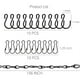 thumbnail image 5 of Colgadores para Plantas de Jardín con Cadena Colgante Negra de 156 Pulgadas, Ganchos Ajustables Duraderos para Maceteros, Campanas de Viento Estándar Soledad Cadenas colgantes, 5 of 10