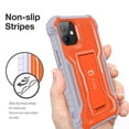 thumbnail image 4 of FITO For iPhone 12 Mini Case, Phone Case with Screen Protector and Kickstand (Orange), 4 of 7