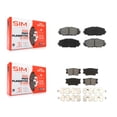 thumbnail image 1 of SIM Front Rear Semi-Metallic Brake Pads Kit for Car Toyota RAV4 Lexus HS250h KSM-100088, 1 of 8