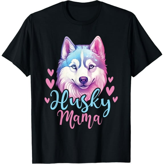 t-shirt Husky Mama - Siberian Husky Dog Owner Pet Animal Lover T-Shirt.