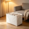 thumbnail image 6 of Rectangular Storage Basket,Washable Collapsible Canvas Organizer Bin with Sturdy Handles for Closet Bedroom Dormroom, 6 of 6