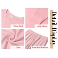 thumbnail image 5 of Fantaslook Pajamas Sets for Women Two Piece Sweatshirts Lounge Sets Long Sleeve Tops and Pants with Drawstring Basic Outfits, 5 of 9