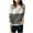 White, variant on Crunowin Women's Fashion Striped Sweater, Contrast Color Round Neck Fashion Wear Long Sleeve Casual Pullover Tops White L