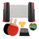 thumbnail image 1 of Xtellar Juego De Ping Pong Portátil Con Red Retráctil Y Raquetas, 1 of 1