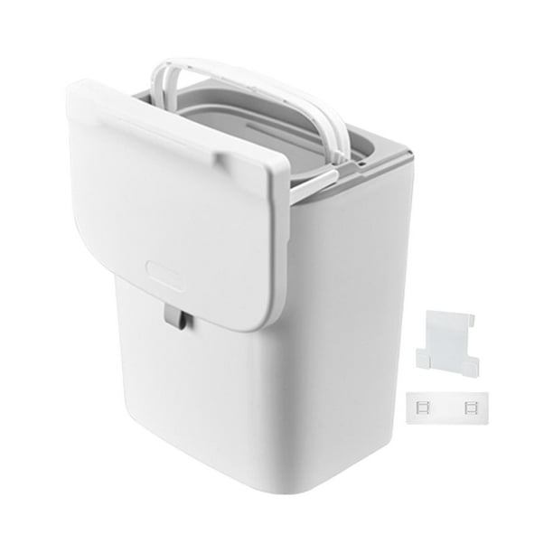 Rejilla para compost de cocina montada en la pared, dos métodos de instalación, portátil, colgante Poste blanco 9L