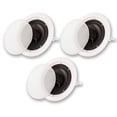 thumbnail image 1 of Acoustic Audio HTI6c Flush Mount In Ceiling Speakers with 6.5" Woofers 3 Pack, 1 of 3