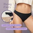 thumbnail image 2 of LeSensuel Low-Rise Classic G String Thong for Women - Microfiber Womens Thongs Panties, 2 of 7
