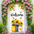 thumbnail image 6 of Decorative Design Welcome Banner Flower Theme Honeybee Pattern Sunflower Display for Home Entrance Outdoor Party Garden, 6 of 8