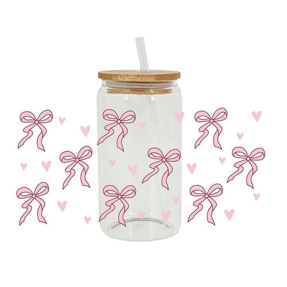 NOVELAR UV DTF Glass Transfer Paper, 9.05 x 4.33 in Sheets, 3D Effect Rub-On Transfers, DIY Decoration for Mugs and Smooth Surfaces